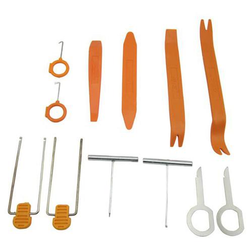 12pcs car panel trim audio stereo dash refit molding remove install pry tool kit