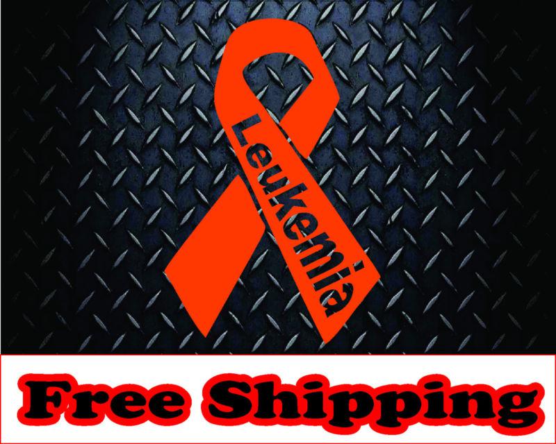 Leukemia ribbon * vinyl decal sticker cancer family car window truck 