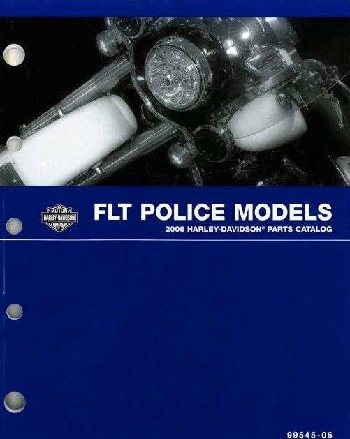 Harley flt police parts catalog 2006 99545-06