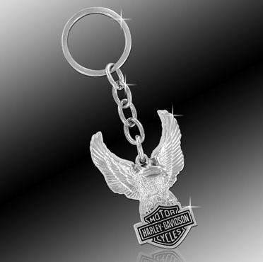 *harley-da​vidson* key chain fob holder ring *eagle* 