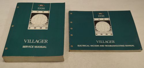 1998 mercury villager van factory service shop manual + wiring diagrams evtm