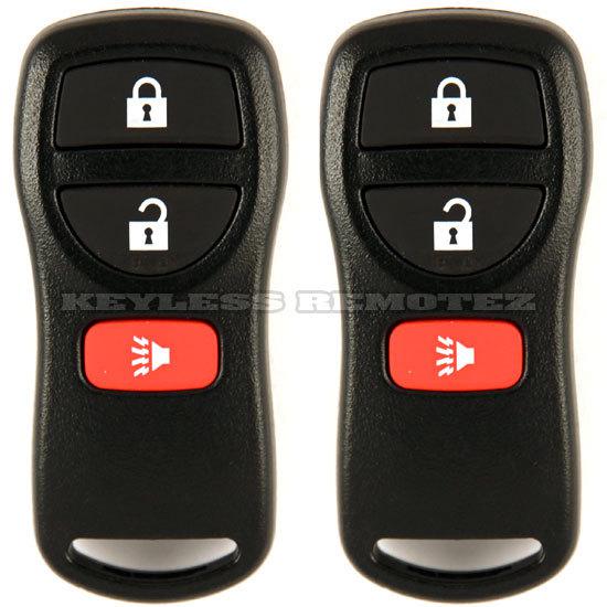 2 x new nissan infiniti keyless entry remote key fob + free programming