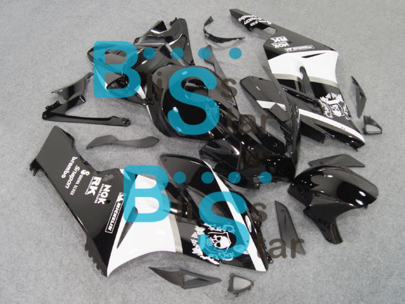 Black white fairing bodywork fit cbr 1000 rr cbr1000rr 04-05 2004- kit 12 w7