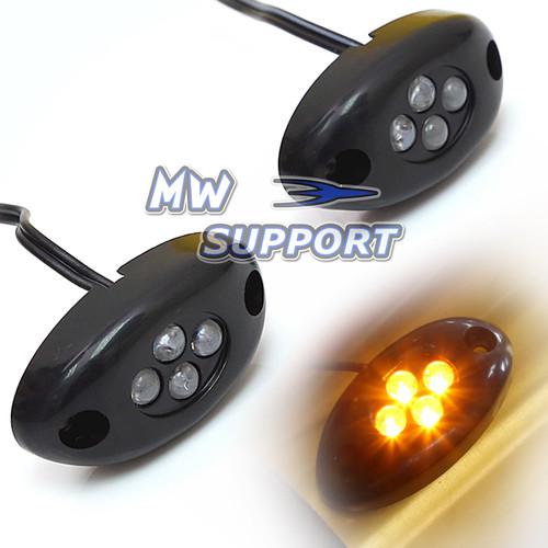 2pcs yellow led pods light honda cbr600rr cbr1000rr cb1000r