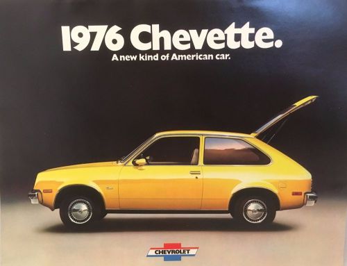 1976 chevrolet chevette 16-page original sales brochure catalog - chevy