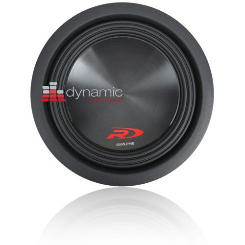 Alpine swr-8d2 8&#034; dual 2-ohm type-r series car audio subwoofer sub 1,000 watts