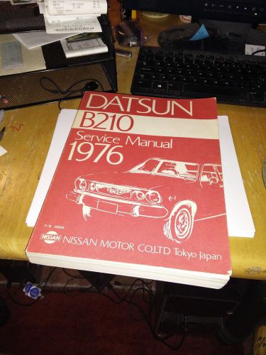 1976 datsun b210 shop manual original factory oem service repair book