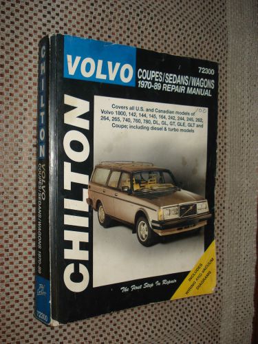 1970-1989 volvo chiltons shop manual service book 71 72 73 74 75 76 77 88 repair