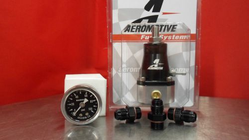 Aeromotive regulator &amp; gauge &amp; fitting kit (3) 6-an 13129