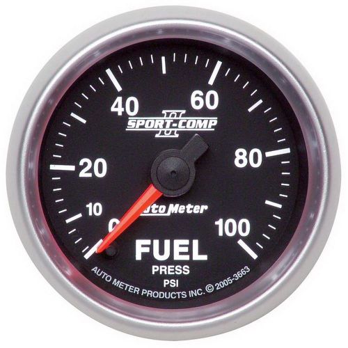 Auto meter 3663 sport-comp ii; electric fuel pressure gauge