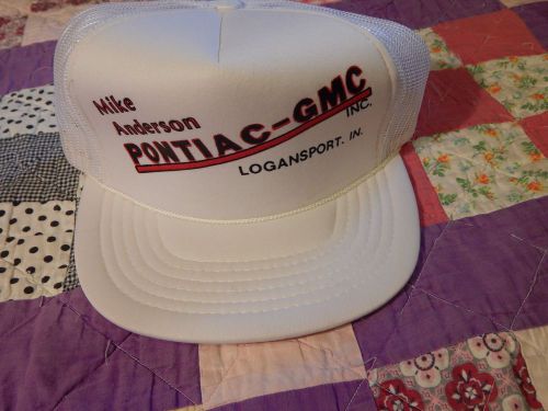 Mike anderson - pontiac - gmc - logansport, indiana - snapback hat/cap vtg. auto