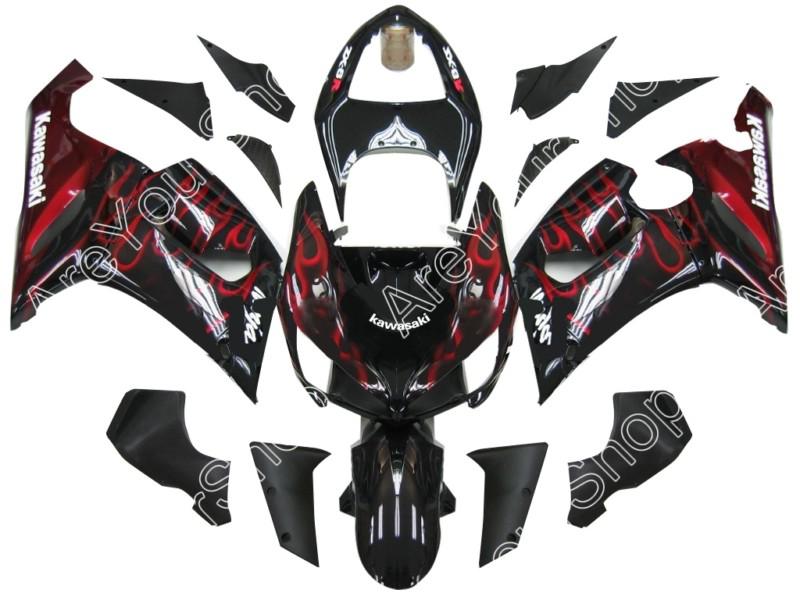 Fit for kawasaki zx6r 2005-2006 bodywork fairing complete abs plastics 16#