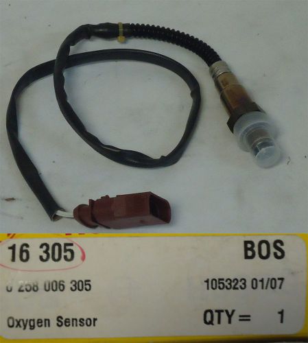 Bosch post cat o2 oxygen sensor 16305 ~ for audi/vw 0258006305