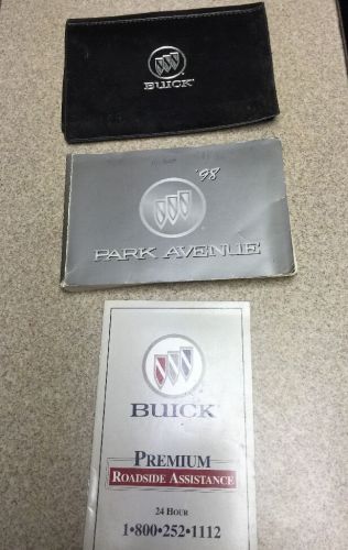 98 1998 buick park avenue original owners manual guide book jacket case