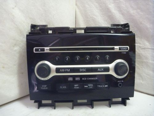 09 10 nissan maxima radio 6 disc cd mp3 cy28d 28185-9n00a face plate replacement