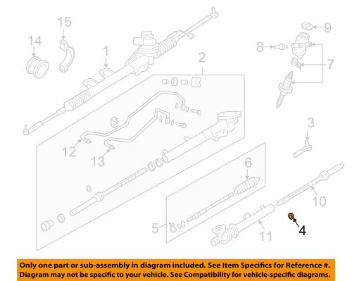 Nissan oem steering gear-outer tie rod nut 089115441a