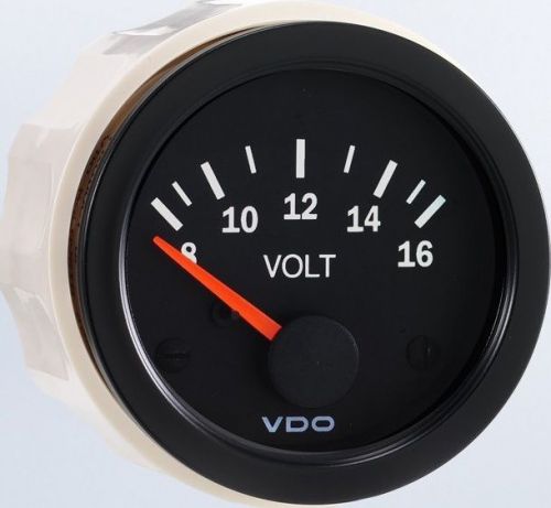 Vdo 332-103 voltmeter 8-16v - vision black