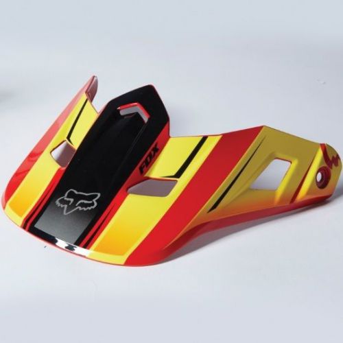 Fox racing v2 race 2014 helmet visor red/yellow