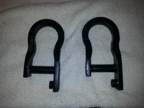 2007-2014 silverado / sierra light duty 1500 black tow hooks oem gm 22858896