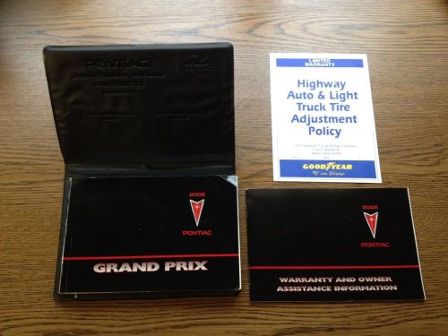 2002 pontiac grand prix owners manual free shipping!