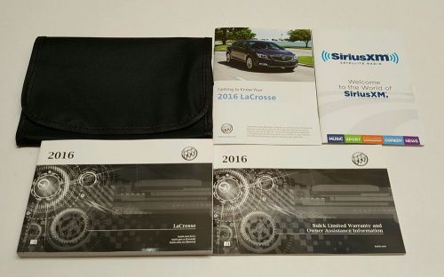 2016 buick lacrosse owners manual v6 3.6l premium ii &amp; i sport touring leather