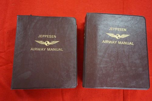 Lot of 2 jeppesen airway manuals