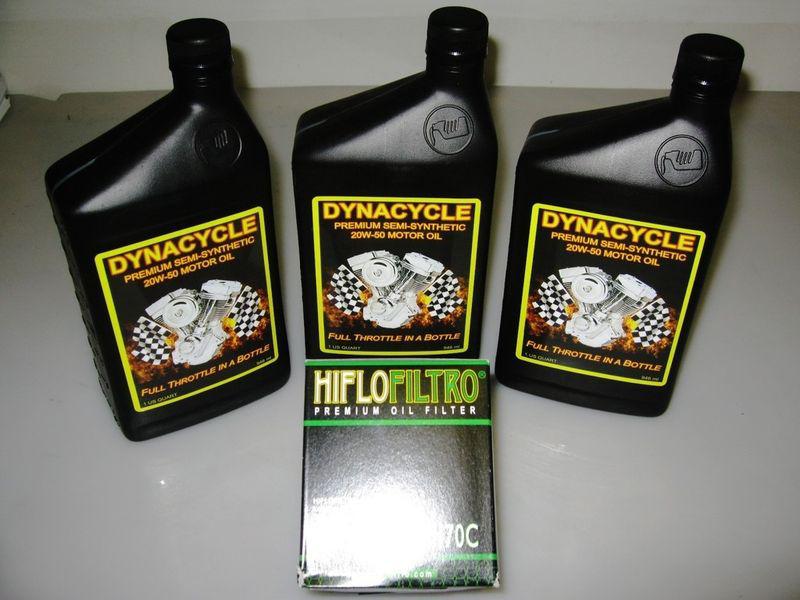 Harley davidson motorcycle oil change kit 20w/50 for evo, b/twin, & sportsters