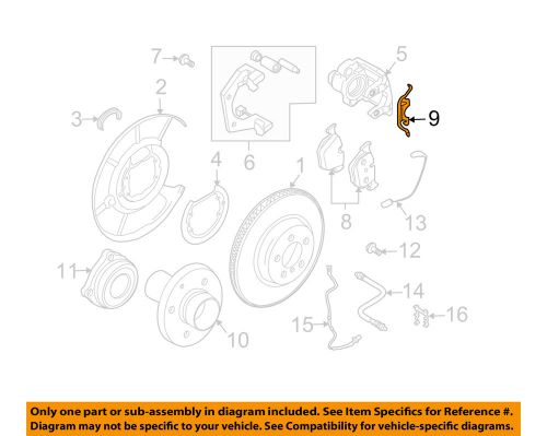 Bmw oem 08-15 x6 brake-rear-brake pads clip 34216758059