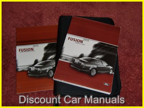 ♣♣ 2010 ford fusion s se sel sport owners manual set 10!! ♣♣