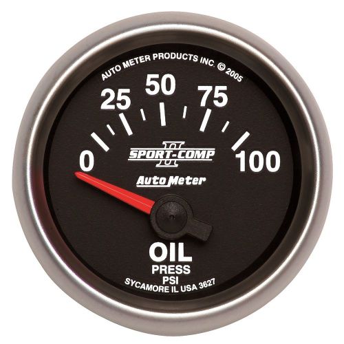 Auto meter 3627 sport-comp ii; electric oil pressure gauge