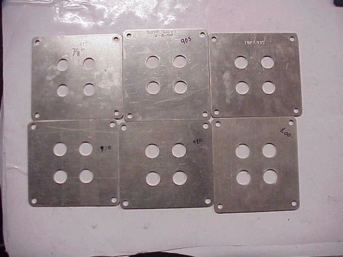 6 aluminum holley carburetor restrictor plates from dale earnhardt inc. mh10