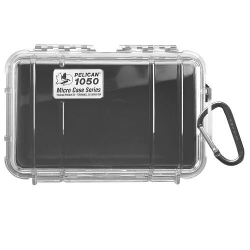 Pelican 1050 micro case w/clear lid - black