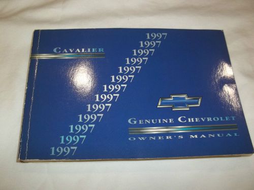 1997 chevrolet cavalier owner&#039;s manual.. / good used condition  / free s/h,,