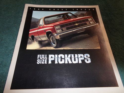 1984 chevrolet truck / pickup sales brochure / original catalog!!!