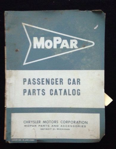 1963 dodge passenger plymouth chrysler imperial valiant catalog mopar parts book