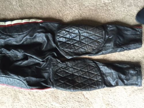 1977 - 83 vintage bill walters leather motor cross riding pants