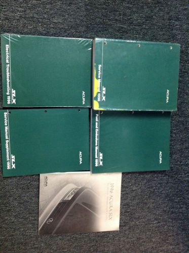 1996 acura slx service repair shop manual set w etm supplement emisisons + guide