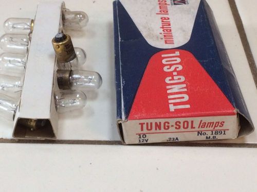 Vintage box tung-sol ts 1891 12v light lamp nos nib bulbs car old truck bus van