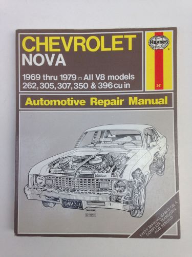 Haynes 1969-1979 chevrolet nova automotive repair manual