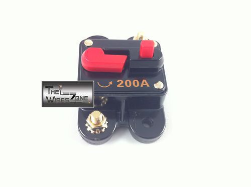 New bullz audio bcb200a 12 volt 12v 200 amp circuit breaker &amp; self test button