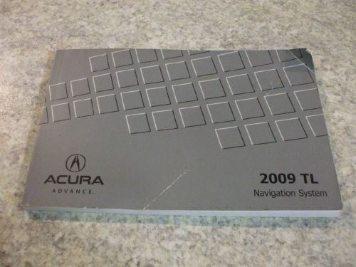 2009 acura tl navigation system manual  used good condition