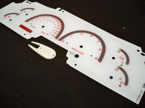 Kilometers 99 00 01 02 lincoln navigator white face glow through gauges red