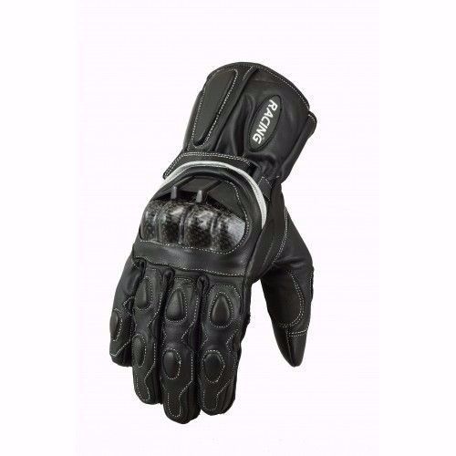 Leatherteknnik speedo motorcycle racing leather kevlar armor gloves black xl