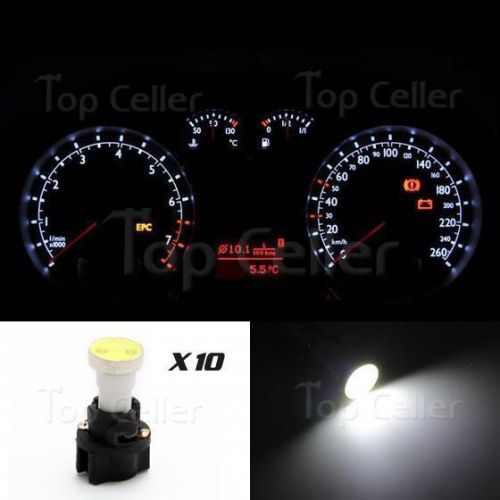 10 xt5 white cob led cluster instrument bulbs + pc74 twist locks kit  for toyota