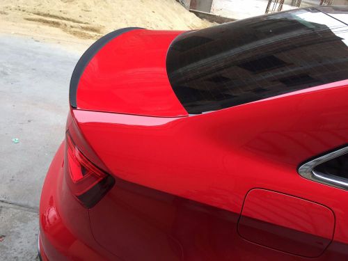 Carbon fiber rear wing trunk spoiler audi  a3 s3 2014-2015 original style