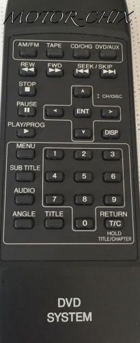 2002 - 2004 honday odyssey rear entertainment dvd system remote control