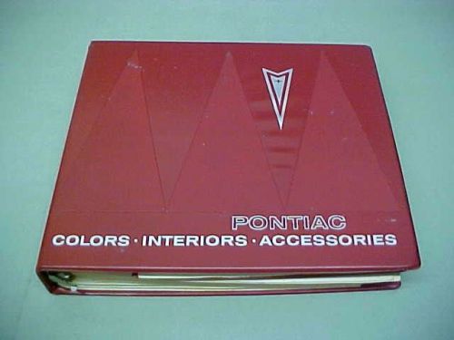 1965 pontiac tempest gto upholstery paint color trim accessories dealer album 65