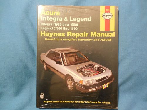 Haynes auto manual, acura integra&amp; legend 1986-1990