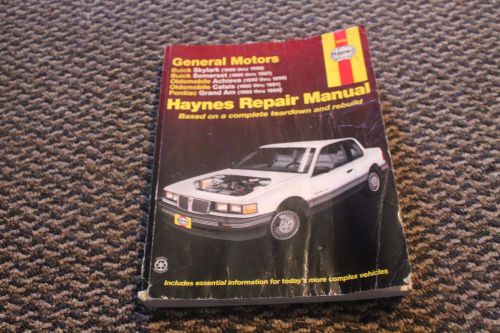 General motors haynes repair manual 38025 buick skylark somerset achieva calais