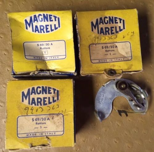 New old stock marelli s69/30a fiat 9903363 distributor points with mounting l/h